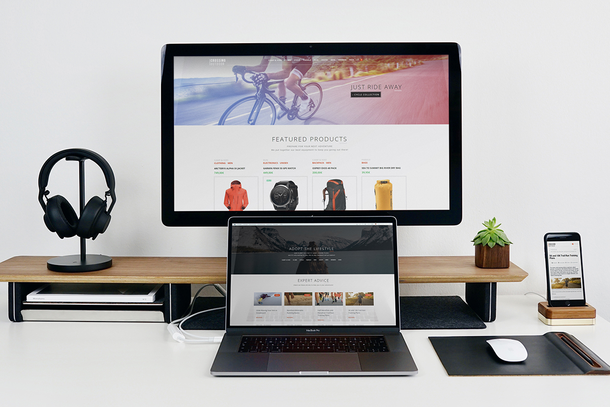 Webdesign site eCommerce Crossing Outdoors