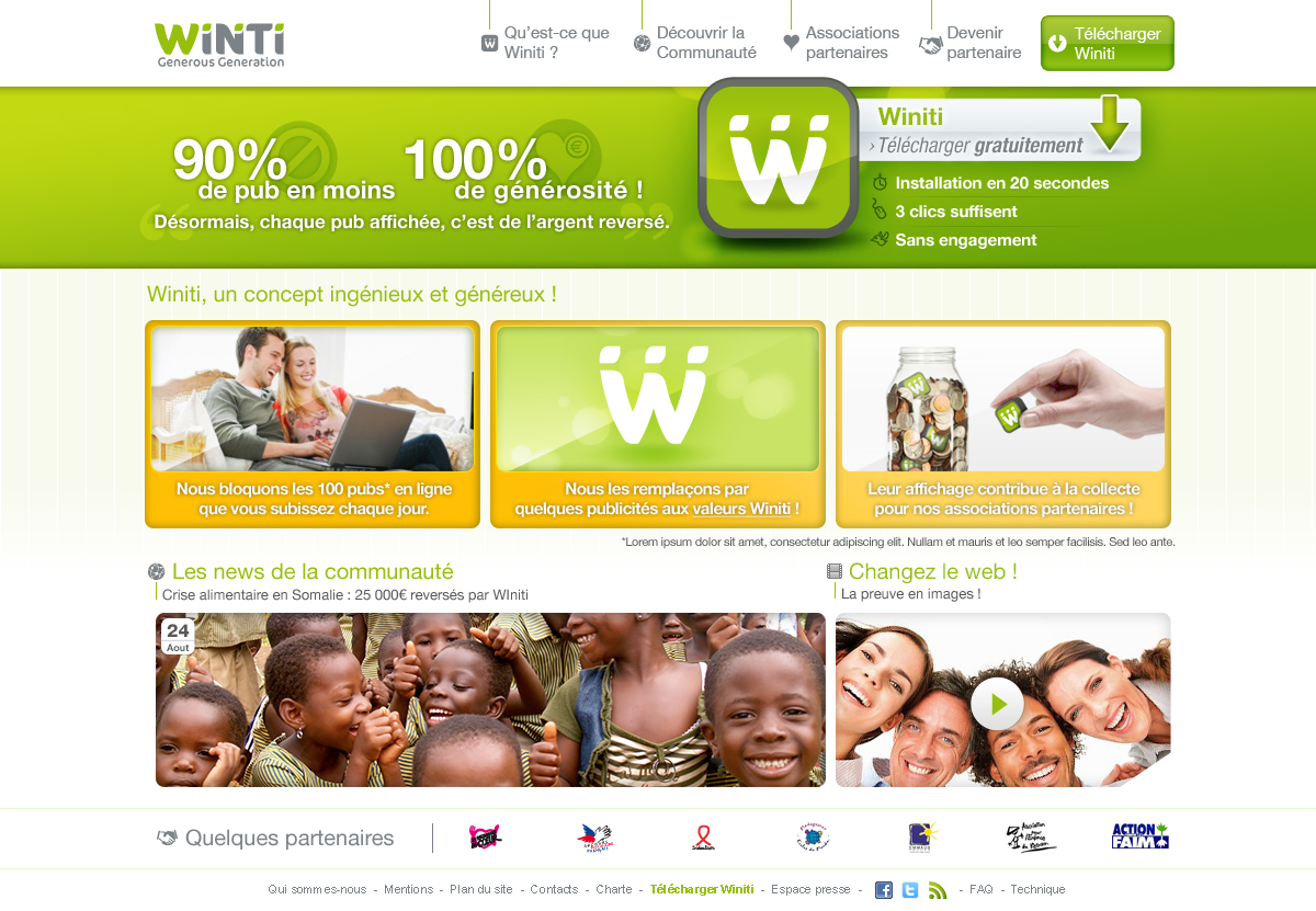 Webdesign site internet Winiti