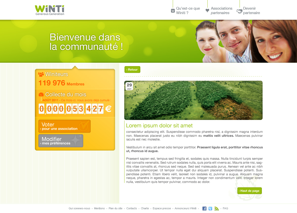 Webdesign site internet Winiti